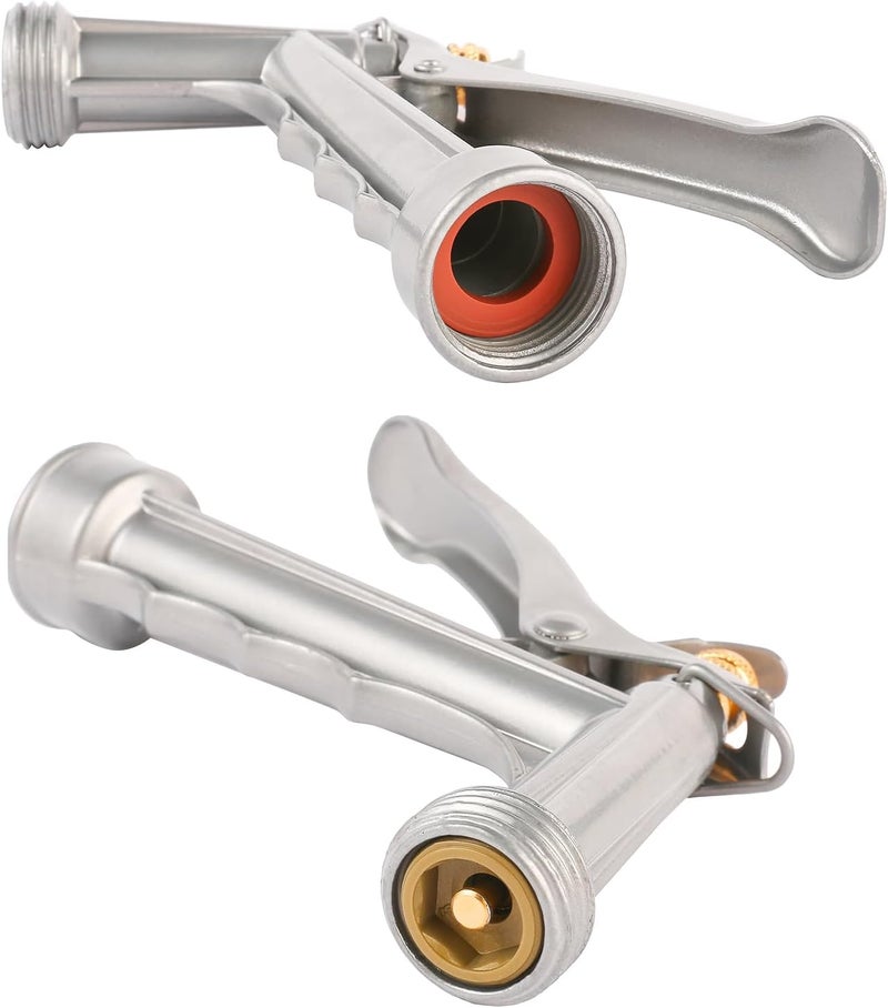 BILBAL Garden Hose Nozzle, Water Hose Sprayer Nozzle with Threaded Front, Full Size Zinc Metal Pistol Grip High Pressure Nozzle, Adjustable Spray Water Flow for Watering, Washing, Cleaning (2 Pack) - Image 4